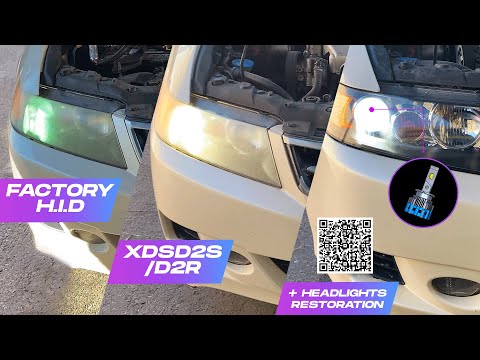 Acura 2006 TSX || LED X-D2S on H.I.D. System || Plus HeadLights Restoration \ud83e\udd1c\ud83e\udd1b
