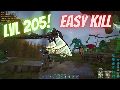 Lvl 205 with almost 2000 Weight ! Crazy OP | Ark official Pvp