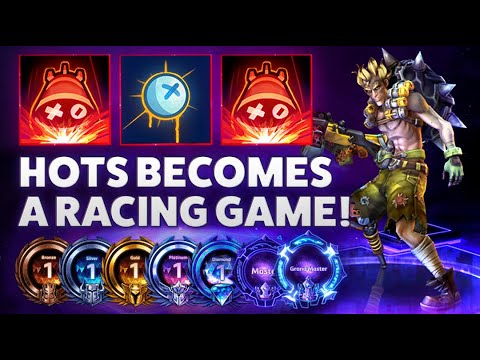 Junkrat Rocket Ride - HOTS BECOMES A RACING GAME! - Bronze 2 Grandmaster S2 2022