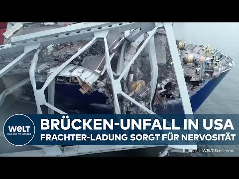BALTIMORE: Nach Brücken-Unfall in USA! Frachter-Ladung macht nervös! Droht noch ein Unglück?