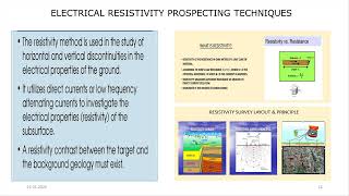 GROUNDWATER EXPLORATION COURSE