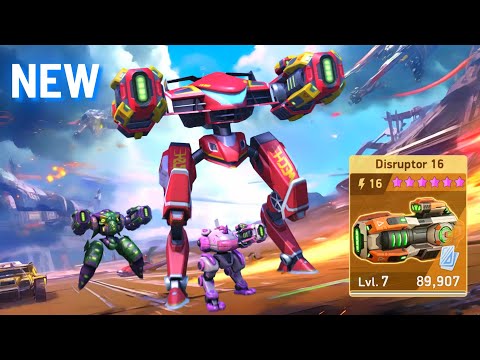 NEW WEAPON Disruptor 16 with Panther Redox Lancer - Mech Arena