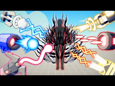 ALL ULTIMATE NEON WEAPON vs UNNAMED PEASANT | TABS - Totally Accurate Battle Simulator