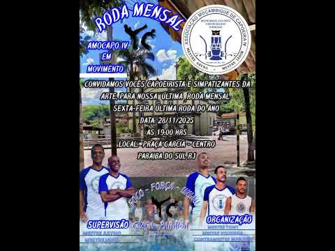 Capoeira na praça garcia em Paraíba do sul chamaaaaaaa