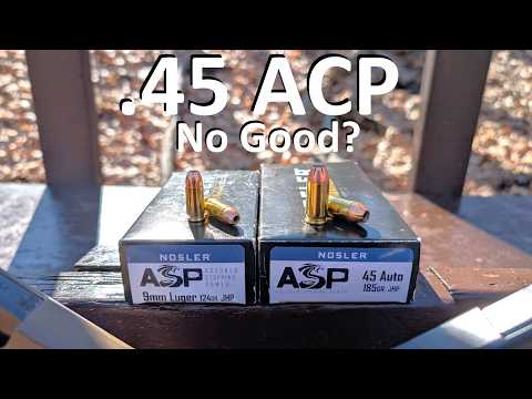 What is so BAD About .45 ACP?? Nosler ASP 9mm VS .45 ACP Ballistic Gel Test