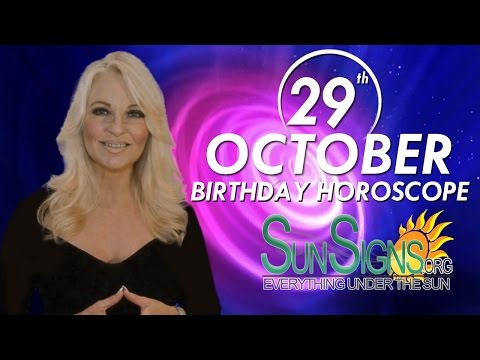 October 29th Zodiac Horoscope Birthday Personality - Scorpio - Part 1