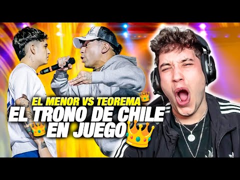🇨🇱👑 EL TRONO DE CHILE EN JUEGO 👑🇨🇱 EL MENOR VS TEOREMA EN LA FINAL DE CATEDRAL DEL FREESTYLE X KAPO
