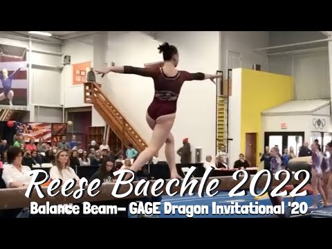 Reese Baechle 2022 BB- Level 10 Routine (GAGE Dragon Invitational 2020)