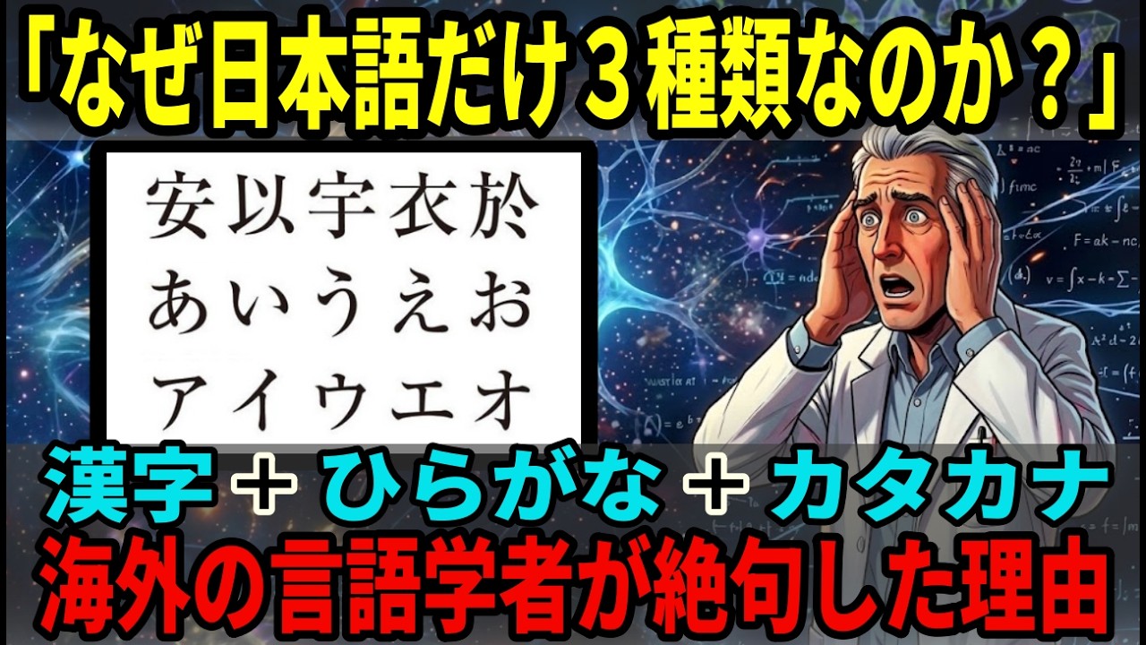 【海外の反応】日本語は世界で唯一『漢字＋ひらがな＋カタカナ』の3種類を同時に使う－－“脳科学が証明した奇跡の言語”だった 1