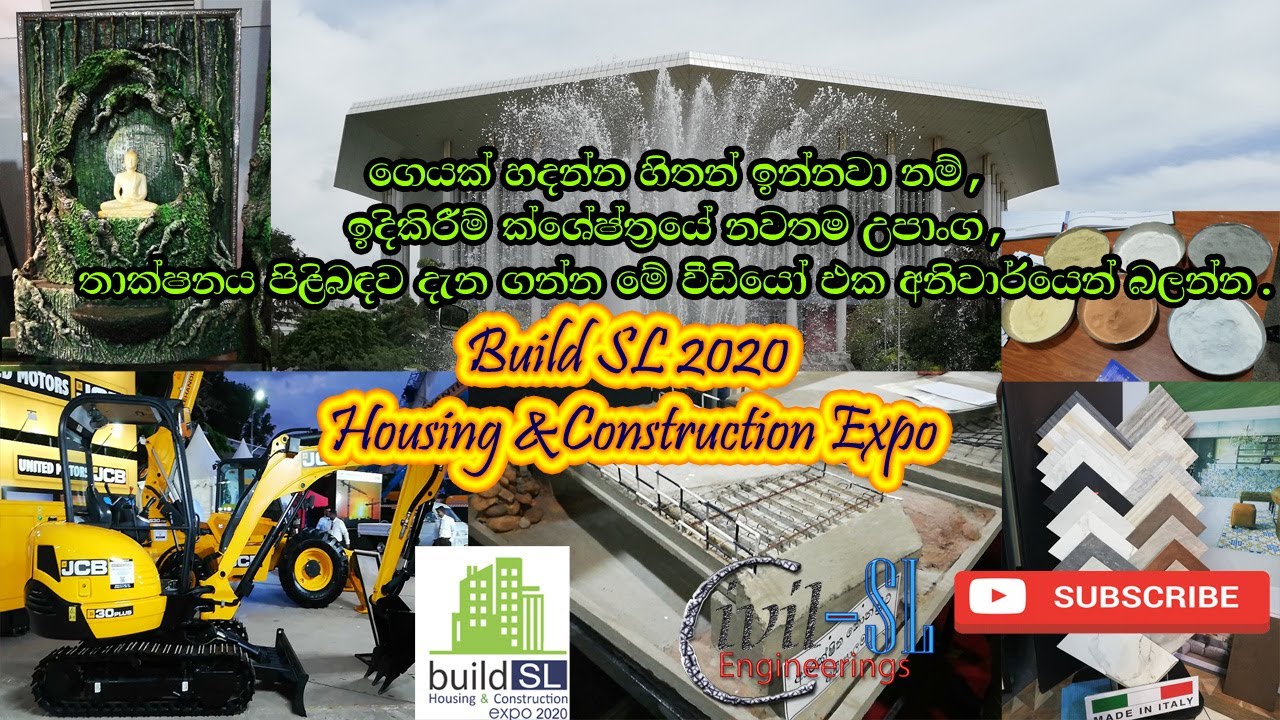 Constructions Exhibitions | Build SL 2020 | Housing and Construction Expo #Civilsl