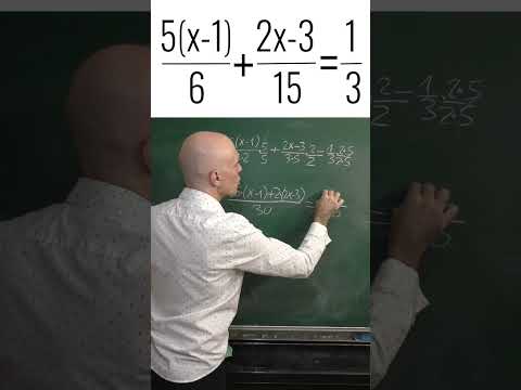 ECUACIÓN LINEAL O DE PRIMER GRADO. CON DENOMINADORES. Matemáticas Básicas