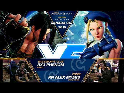 Phenom (Necalli) vs Alex Myers (Cammy) - Top 32 - Canada Cup 2016