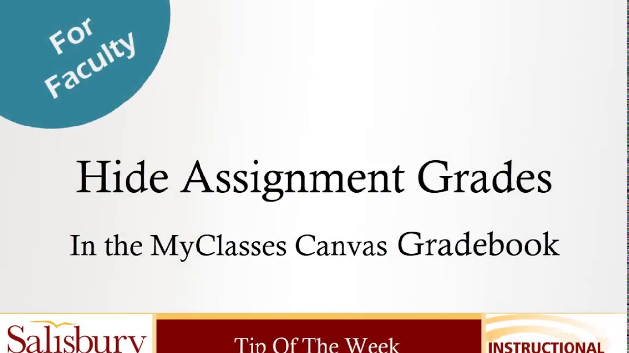 Grade Posting Policy - Hide Grades