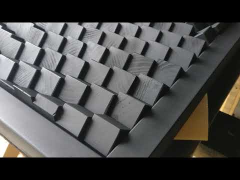 SOUND DIFFUSER | ACOUSTIC PANEL | 3D WALL ART | "DARK SOUND"