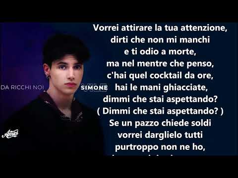 simone Da ricchi noi Testo