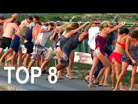 St. Maarten TOP 8 spectacular JET BLAST Challenge ranking with landings at Maho Beach Airport SXM