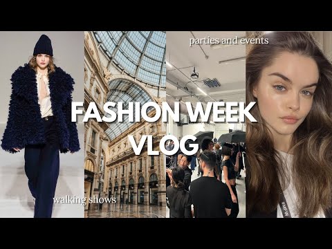 Fashion Week vlog *REALISTIC* 💌 backstage moments, walking fashion shows, friends & parties
