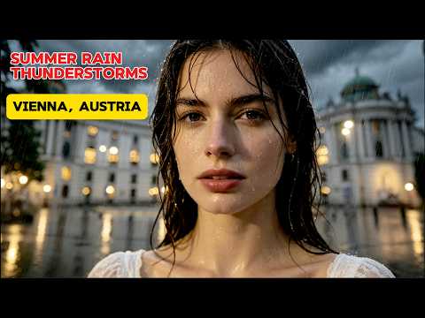 Vienna Rain Walk after the sunset