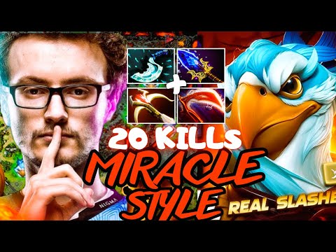 MIRACLE STYLE KEZ MID GAMEPLAY | Dota 2 7.39d