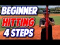 Coaching Beginner Baseball | Basic Hitting 4 Easy Steps (Pro Speed Baseball)
