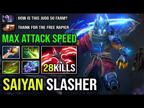 Most Satisfying Slash Ever!! Brutal Saiyan Max Attack Speed Juggernaut with Butterfly + Desolator 2