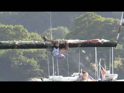 Bloopers from 2022 Greasy Pole contest in Gloucester