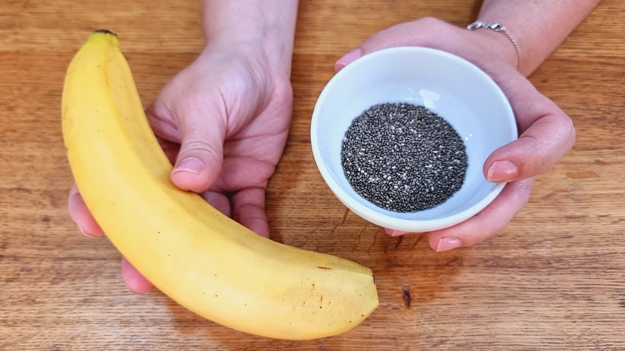 SUBSTITUA O PÃO em 3 MIN, Misture BANANA e CHIA! Delícia SEM AÇÚCAR E FARINHA,+ Fibras e Proteínas