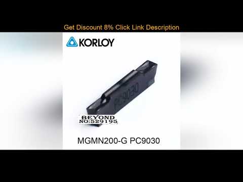 Top Korloy Original MGMN200-G PC9030 MGMN200 Lathe Cutter MGMN 200 Carbide Inserts Lathe Tools Turn