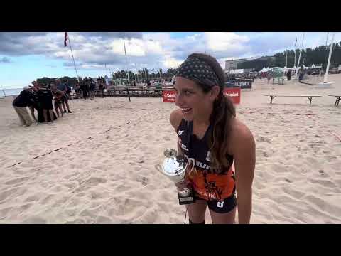 I European Beach Handball Tour tog HV KRAS Volendam guld.