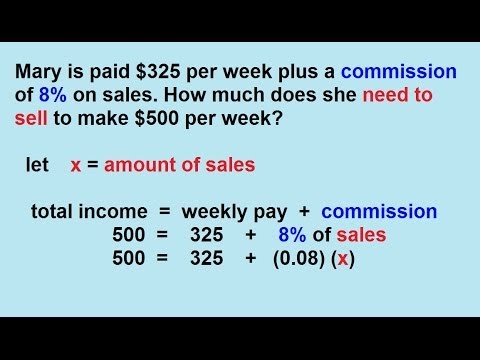 Algebra Word Problems Percentages Part 1 3