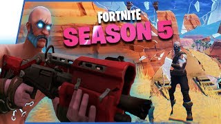 Season 5 Hype! All BattlePass Tiers, Map Changes, New Victory Royale! - Fortnite Season 5 Gameplay