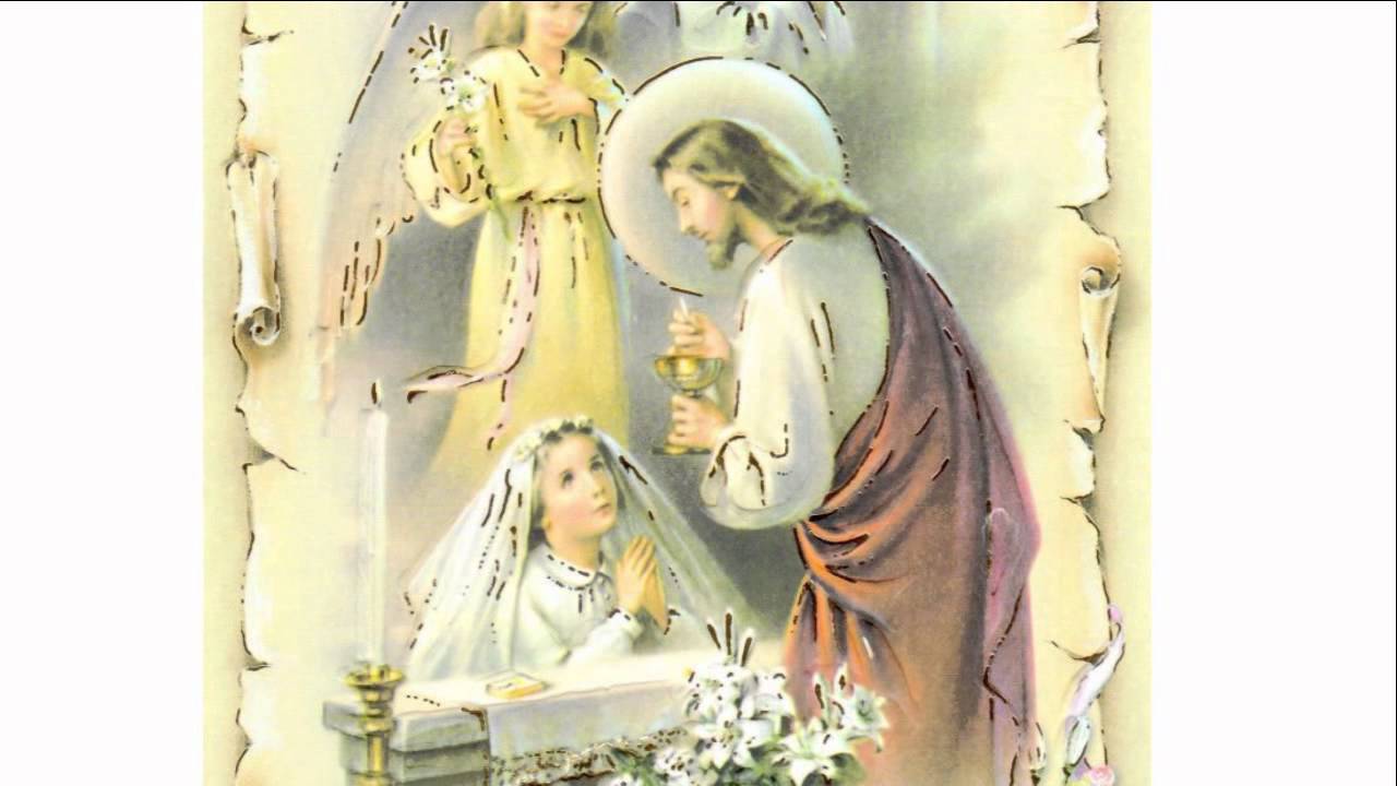 Jesus with (Boy or Girl) First Communion Greeting Card