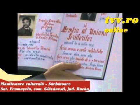 Sat Frumuselu, com. Glavanesti, jud  Bacau - Sarbatoare