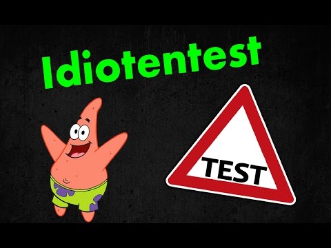 idiotentest deutsch (90 % schaffen es nicht)