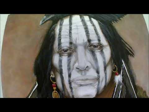 NATIVE AMERICANS - KIROYAKUSHI * painting CROWHEAD (replica) - acryl on canvas