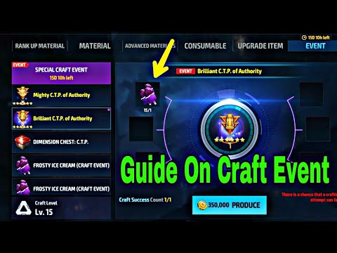 Craft Event Guide | Best Chance For Free CTP? - Marvel Future Fight