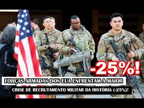Forças Armadas Dos EUA Enfrentam A Maior Crise De Recrutamento Militar Da História (-25%)!
