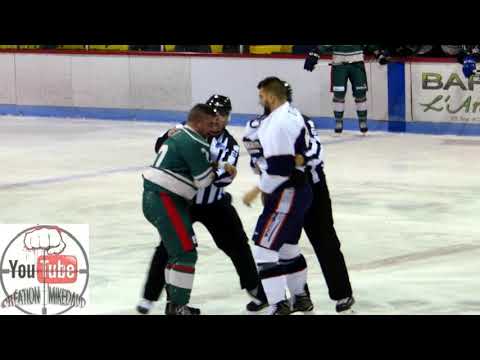 Hockey Fight LHSLF Girard vs Leclair 27 oct 2017