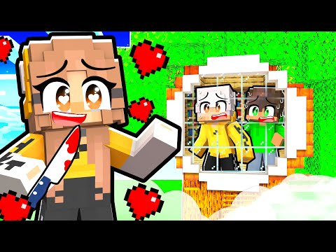 COSTRUISCO una BASE SEGRETA nell'ALBERO per NASCONDERMI dalla FAN PAZZA in Minecraft