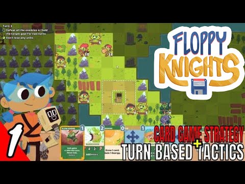 FLOPPY KNIGHTS First Episode Gameplay Preview -Turn-Based Tactics + Card-Game Strategy! [STEAM]