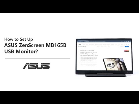 Monitorius ASUS ZenScreen MB165B, 15.6", HD (1366x768), 220 cd/m2, 60 Hz