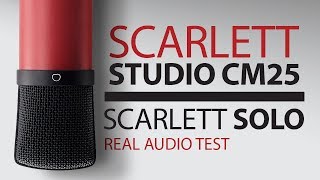 Scarlett Studio CM25 and a Closet   Test / Review