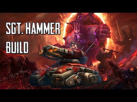 Heroes of the Storm - Sargento Marreta (Hammer) Build - Patch Kharazim - Santuários infernais