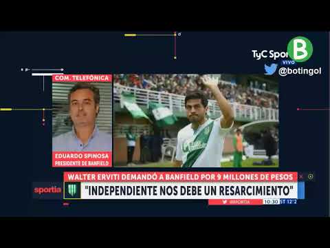 La demanda millonaria de Erviti a Banfield