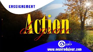 ACTION DE GRÂCE Nous rendons grâce à Yéhoshoua ha Machiah (jésus-christ) pour la vie