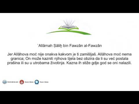 “Kako Allâh kažnjava njihova tijela kada ona više ne postoje?”