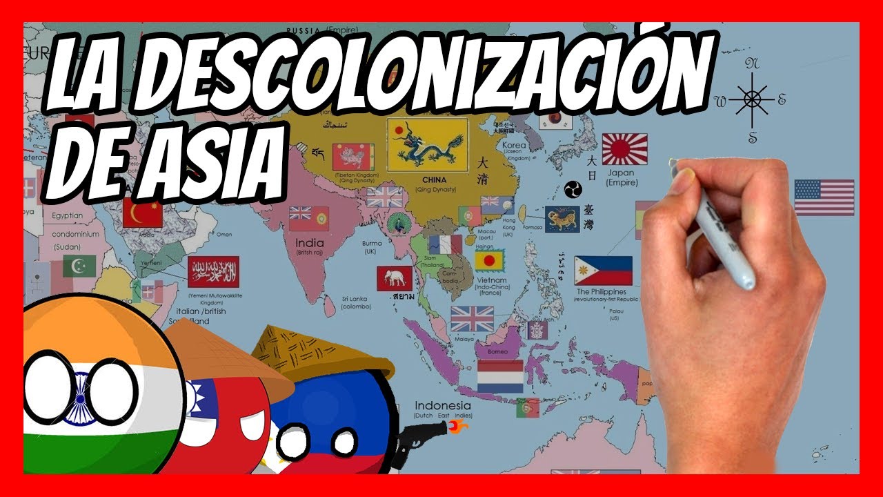 ✅¿Cómo se DESCOLONIZARON los PAÍSES de ASIA?| Explicación en 10 minutos