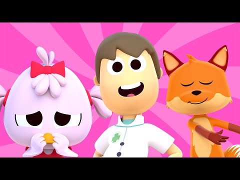 Las Ruedas del Autobús - La Patita Se Enfermó y Canciones con Animales | Canciones del Zoo