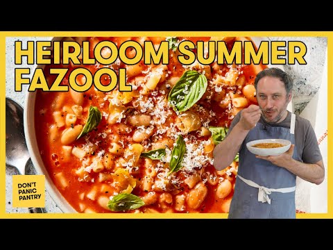 The Best Summer Pasta Ever -- Warm Heirloom Fazool