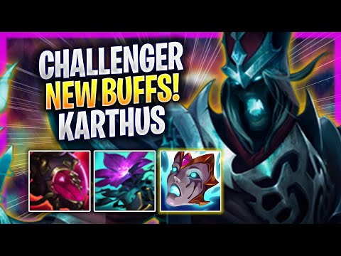 KOREAN CHALLENGER TRIES KARTHUS WITH NEW BUFFS! - Korean Challenger Plays Karthus JUNGLE vs Hecarim!